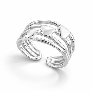 ⚜️ Elegant Silver Heart Ring